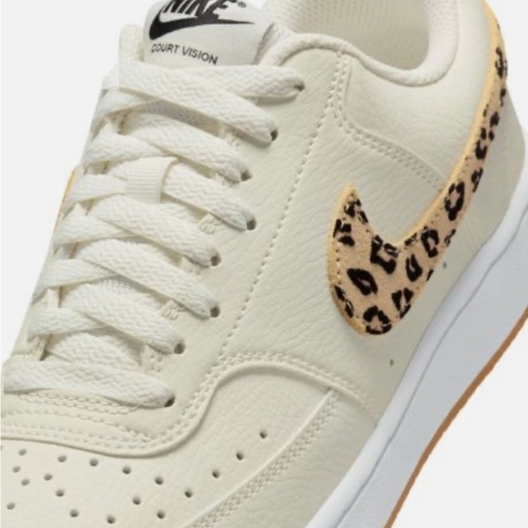 Nike Shoes - Woman’s Nike court vision low leopard print sneakers New never worn